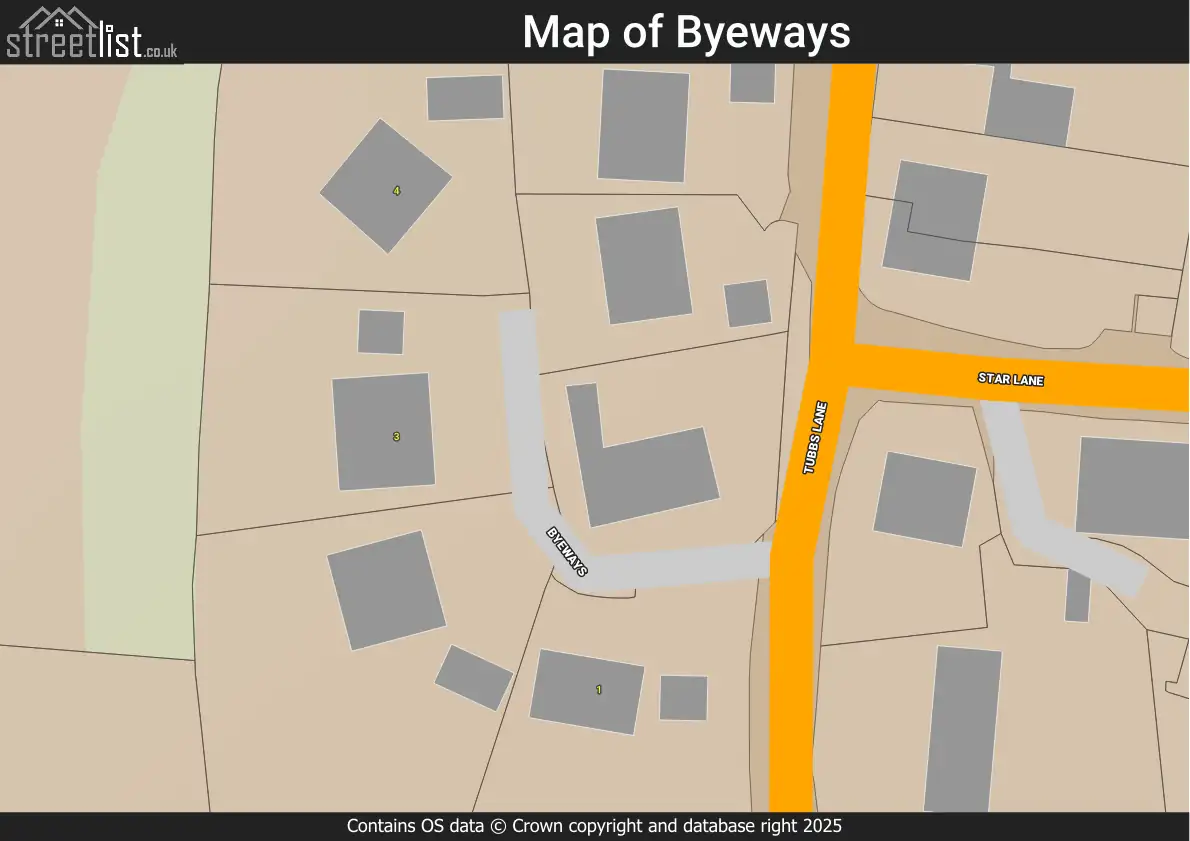Map of Byeways