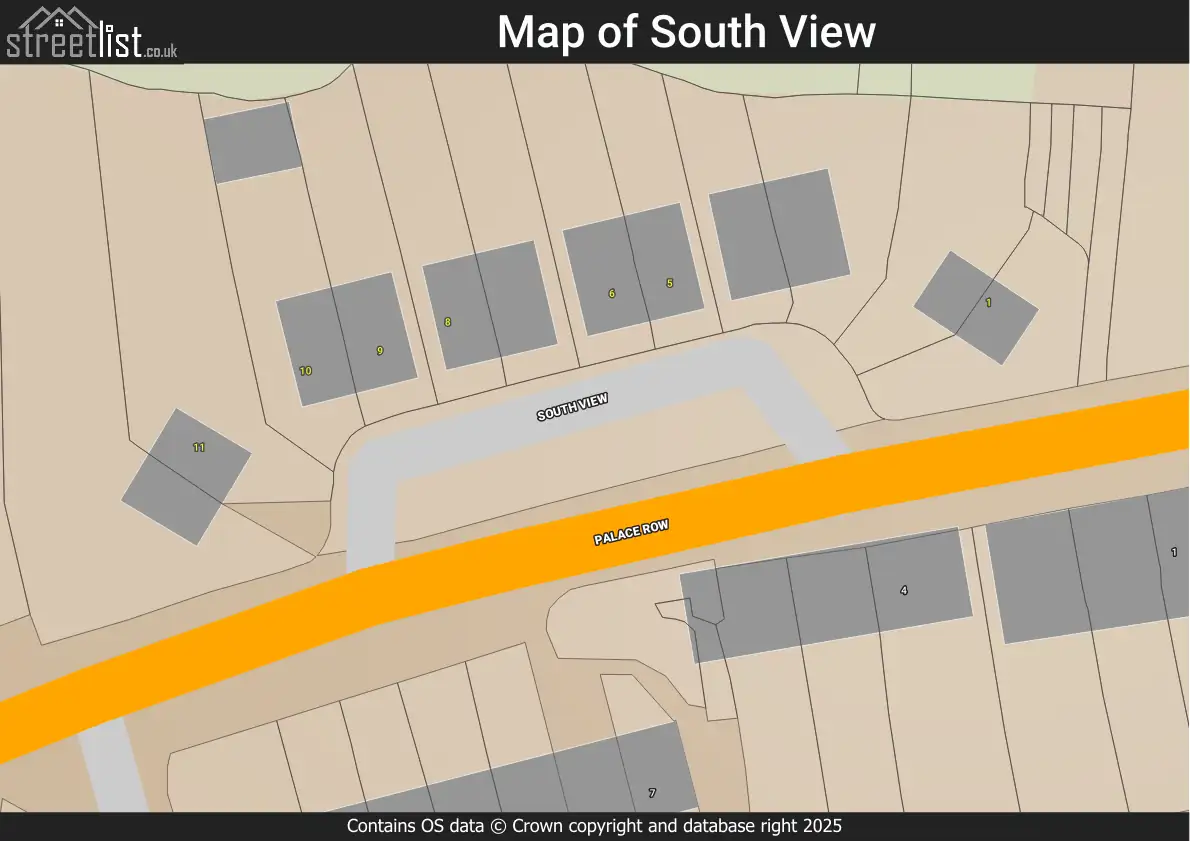Map of South View