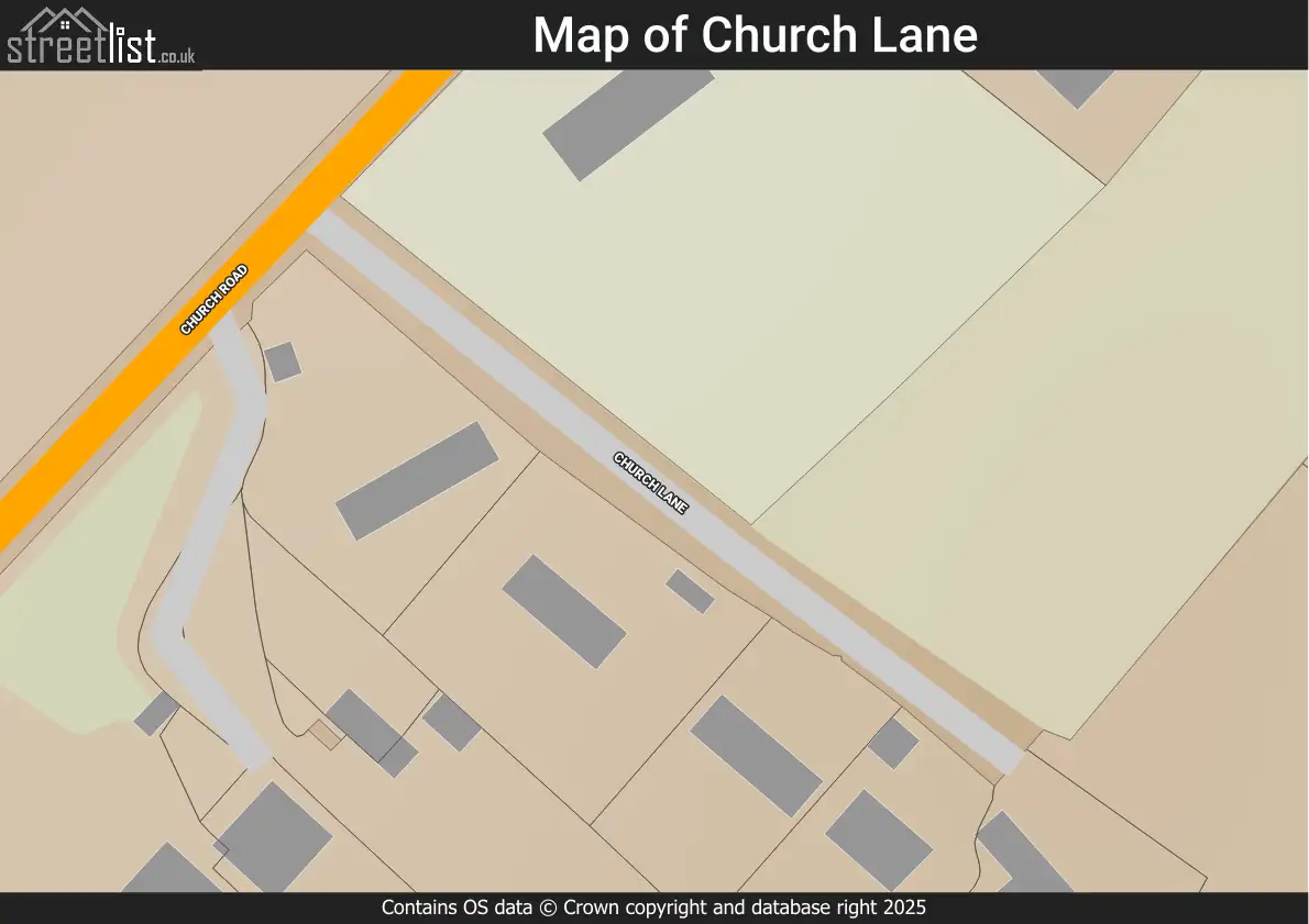 Map of Church Lane