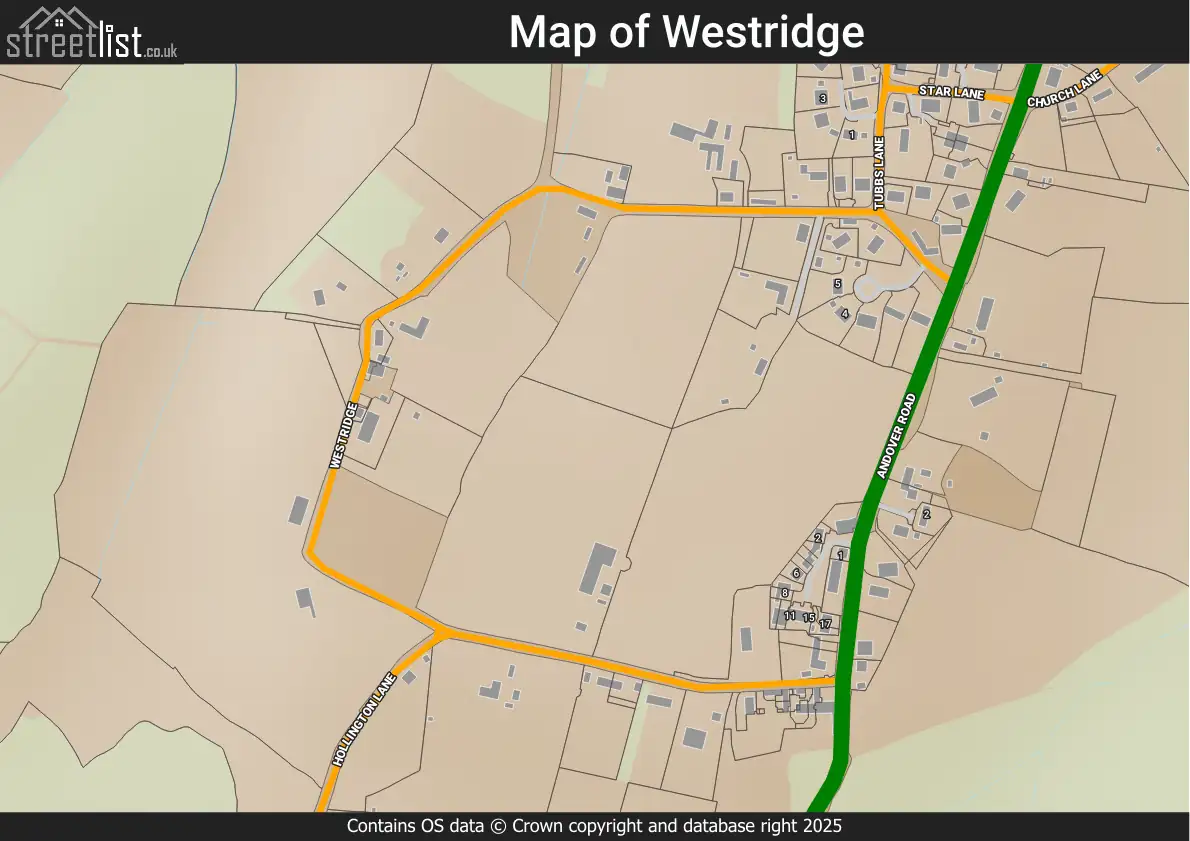 Map of Westridge