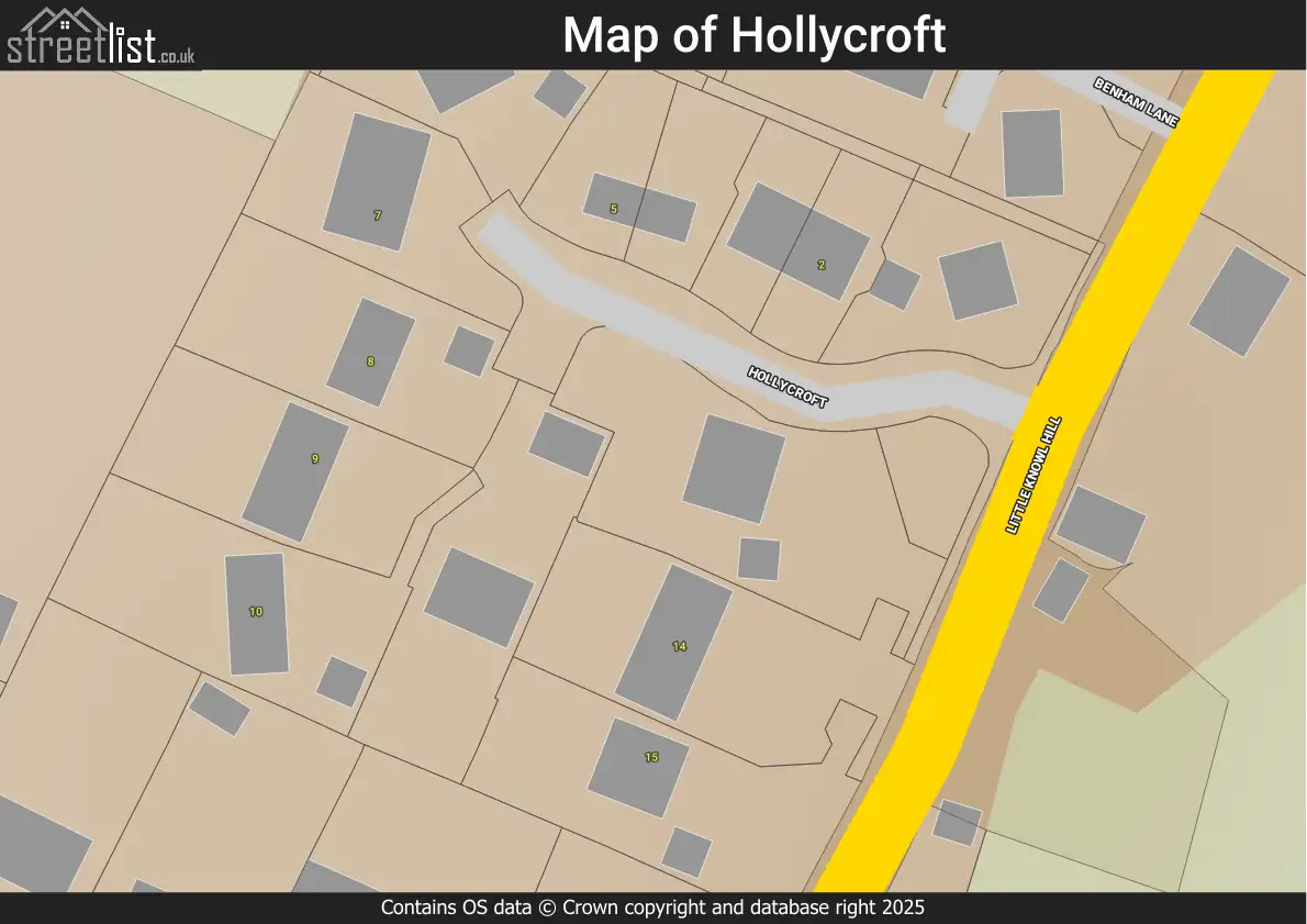 Map of Hollycroft
