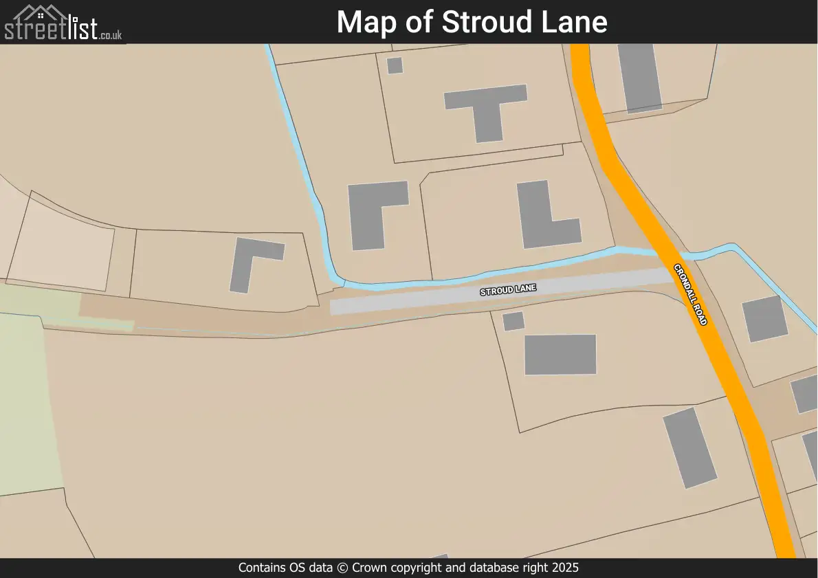 Map of Stroud Lane