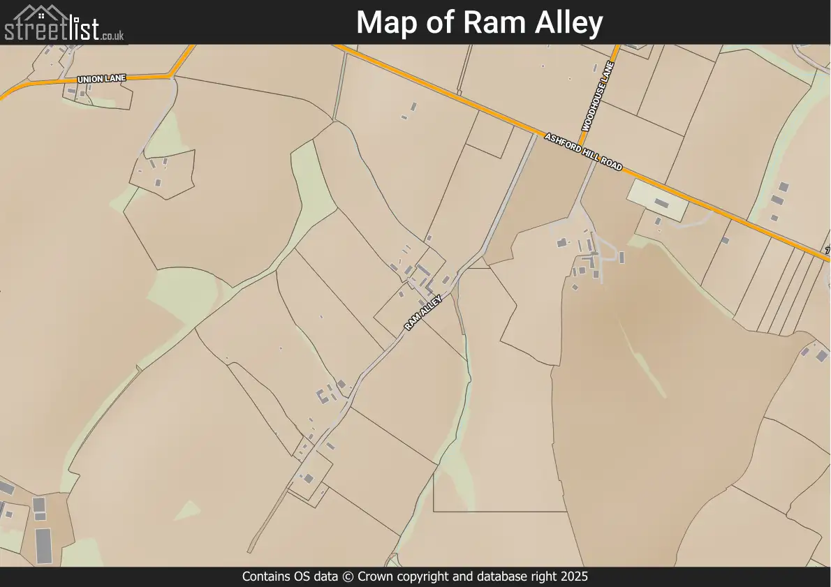 Map of Ram Alley