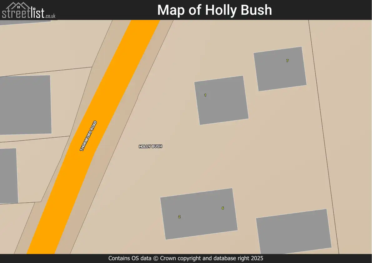 Map of Holly Bush