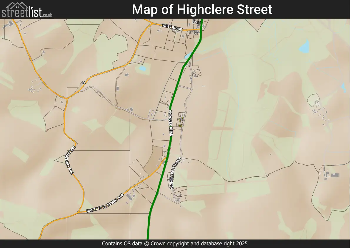 Map of Highclere Street