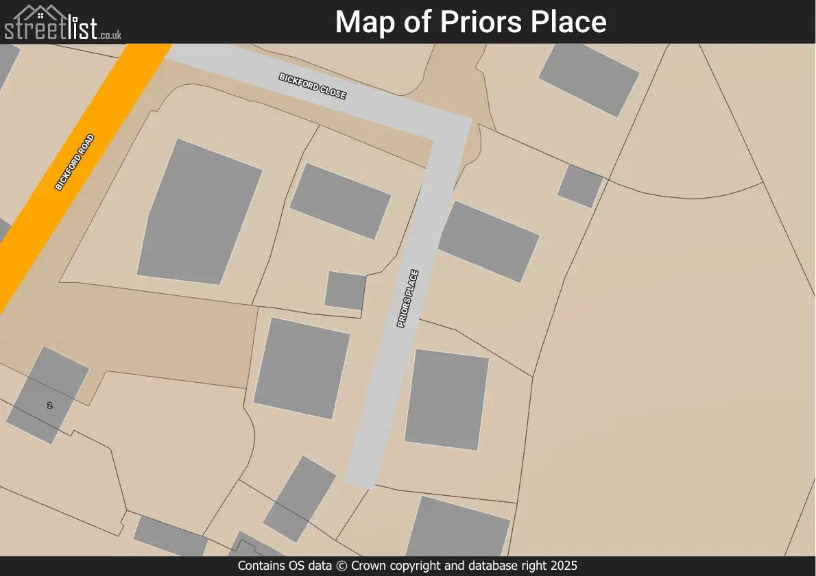 Map of Priors Place