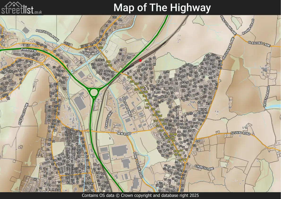 Map of The Highway
