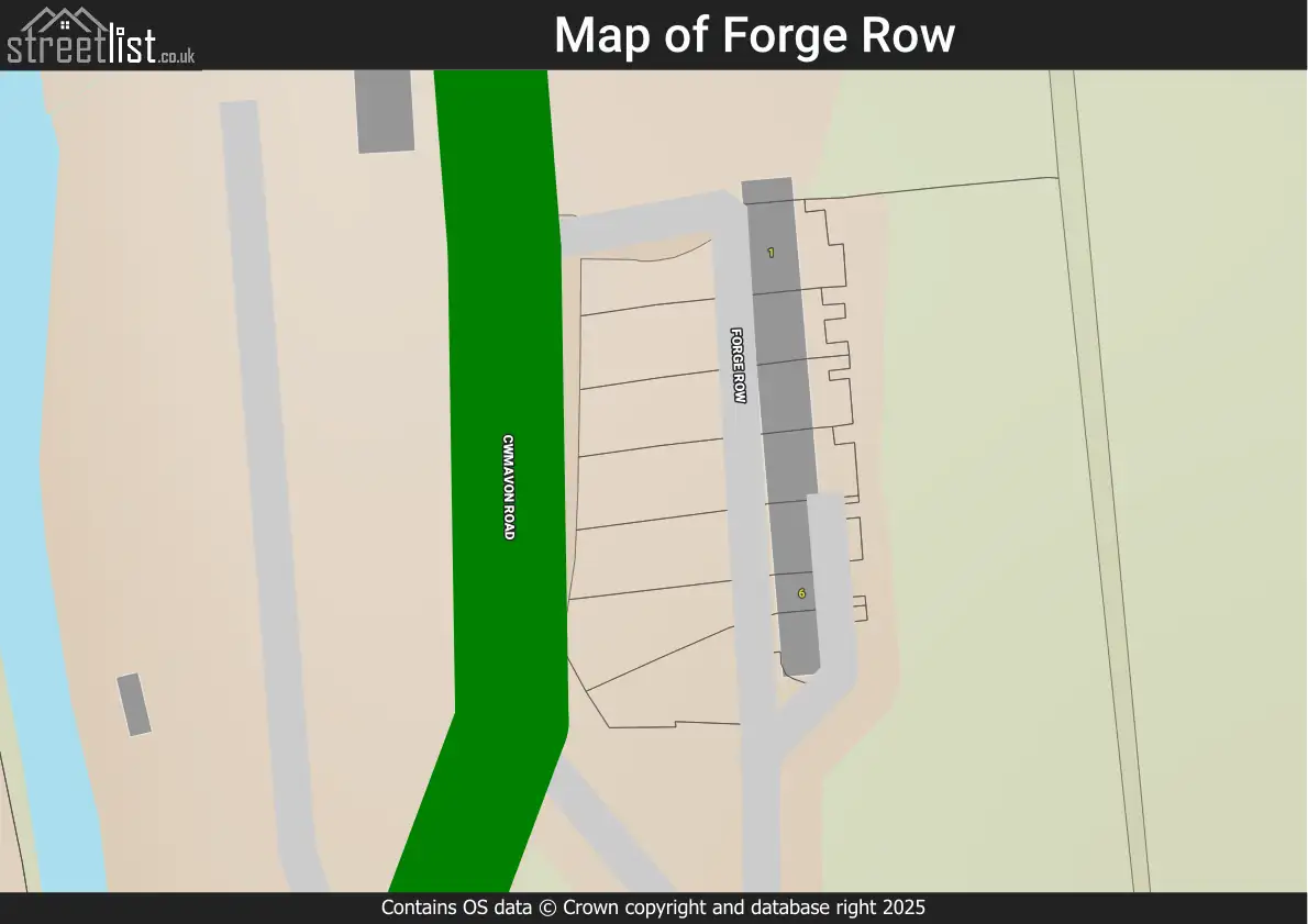 Map of Forge Row