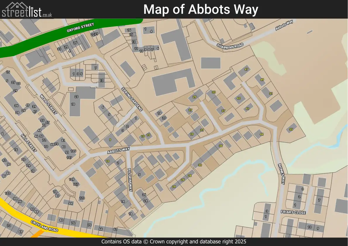 Map of Abbots Way