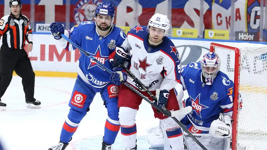 Московский ЦСКА обыграл СКА со счетом 3:1 в матче чемпионата КХЛ