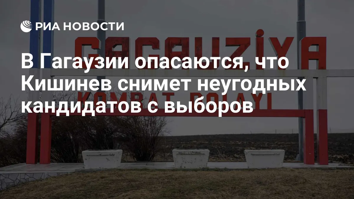 В Гагаузии опасаются, что Кишинев снимет неугодных кандидатов с выборов