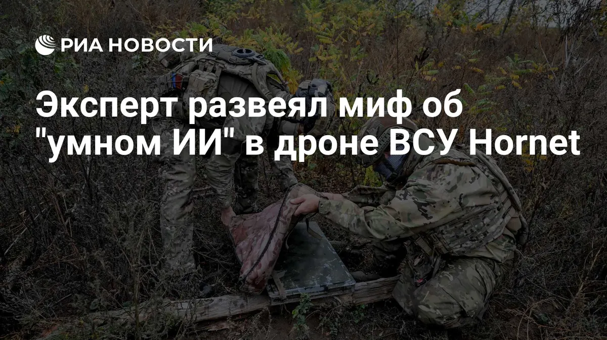 Эксперт развеял миф об "умном ИИ" в дроне ВСУ Hornet