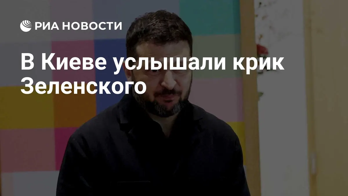 В Киеве услышали крик Зеленского
