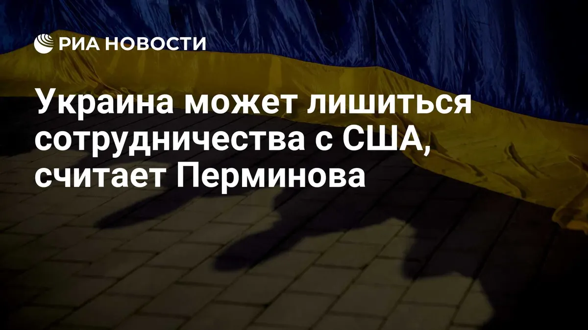 Украина может лишиться сотрудничества с США, считает Перминова