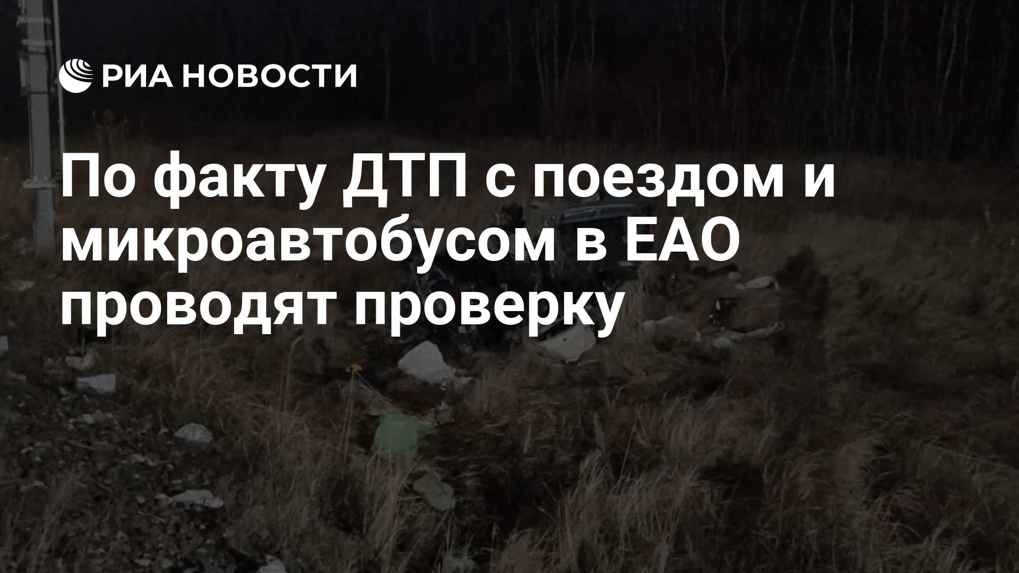 По факту ДТП с поездом и микроавтобусом в ЕАО проводят проверку