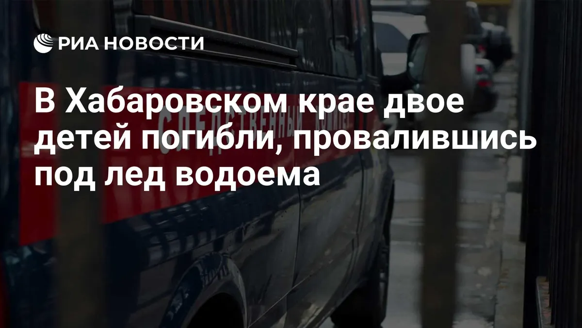 В Хабаровском крае двое детей погибли, провалившись под лед водоема