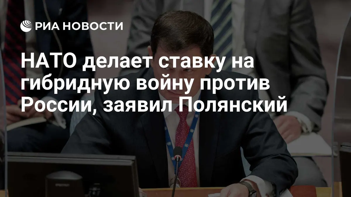 НАТО делает ставку на гибридную войну против России, заявил Полянский