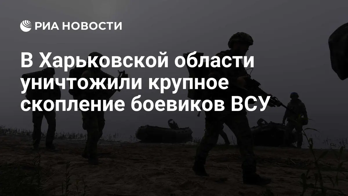 В Харьковской области уничтожили крупное скопление боевиков ВСУ