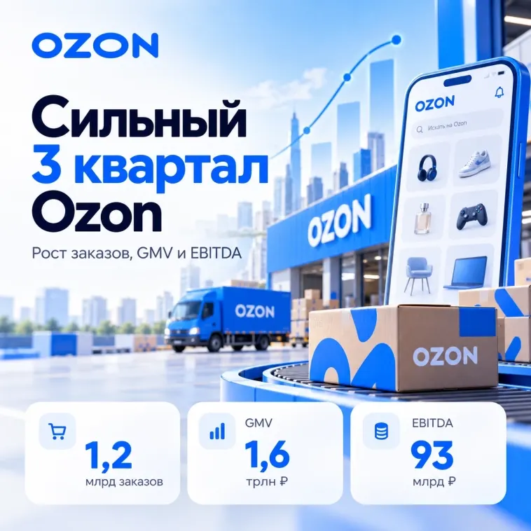 Ozon после сложного квартала – EBITDA 93 млрд и прибыль несмотря на атаки