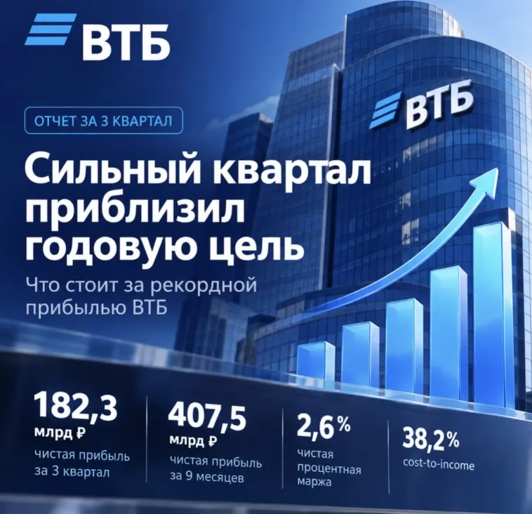 ВТБ ускорился в третьем квартале – что стоит за рекордной прибылью?