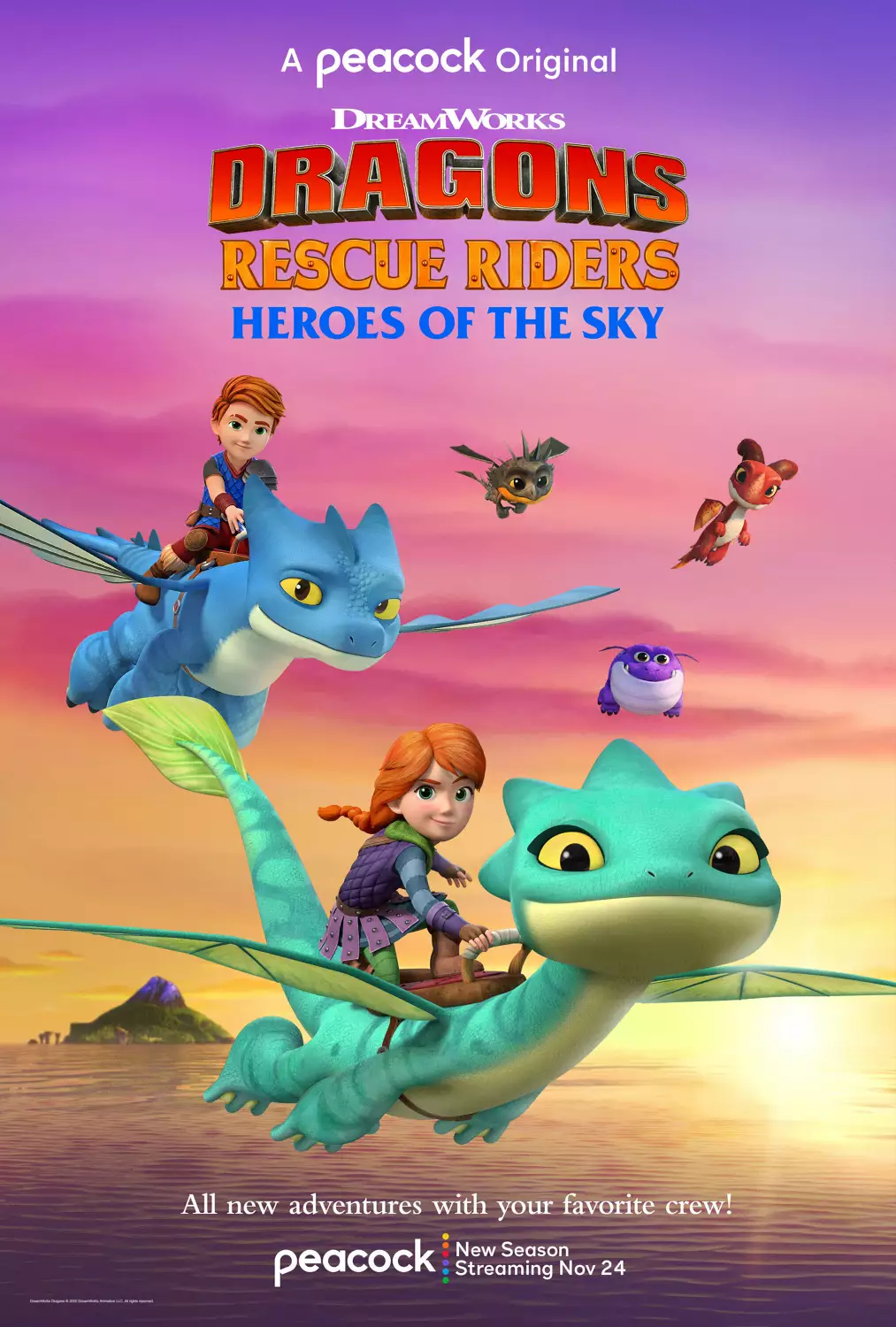 Сериал Драконы-спасатели: Герои неба/Dragons Rescue Riders: Heroes of the Sky онлайн