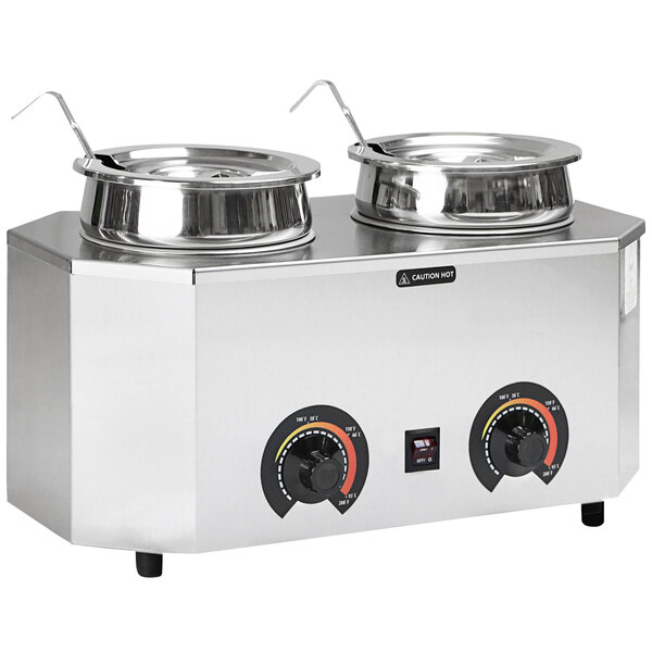 Carnival King WPLL35 3.5 Qt. Warmer with Pump, Inset, Lid, and