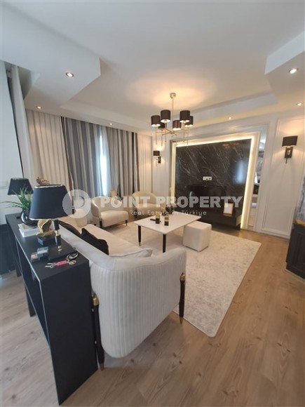 Stylish apartment with modern design 350 meters from the sea, in a prestigious area of Alanya - Kestel-id-6084-photo-1