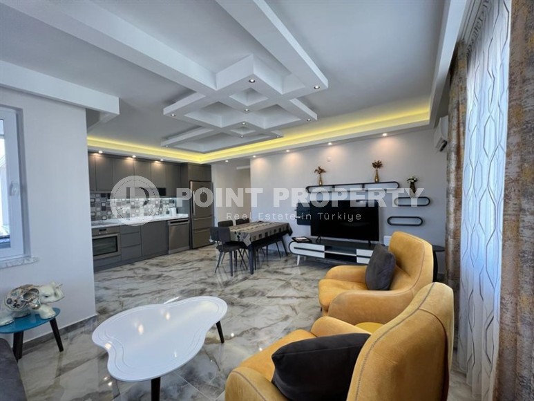 Comfortable apartment with modern design, 850 meters from the sea, in the center of Alanya-id-6257-photo-1