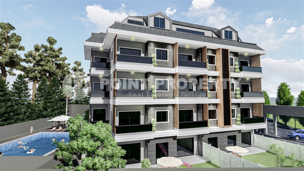Compact new apartment in a residential complex built in 2023, in a green, environmentally friendly area of Alanya - Kargicak-id-6639-photo-1
