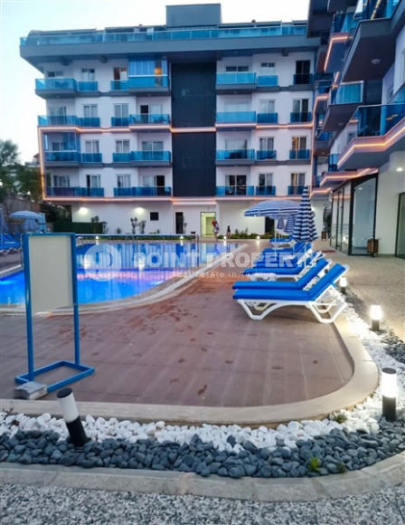 Furnished apartment 1+1, 50m², in a new premium complex in the Oba area, Alanya.-id-1522-photo-1