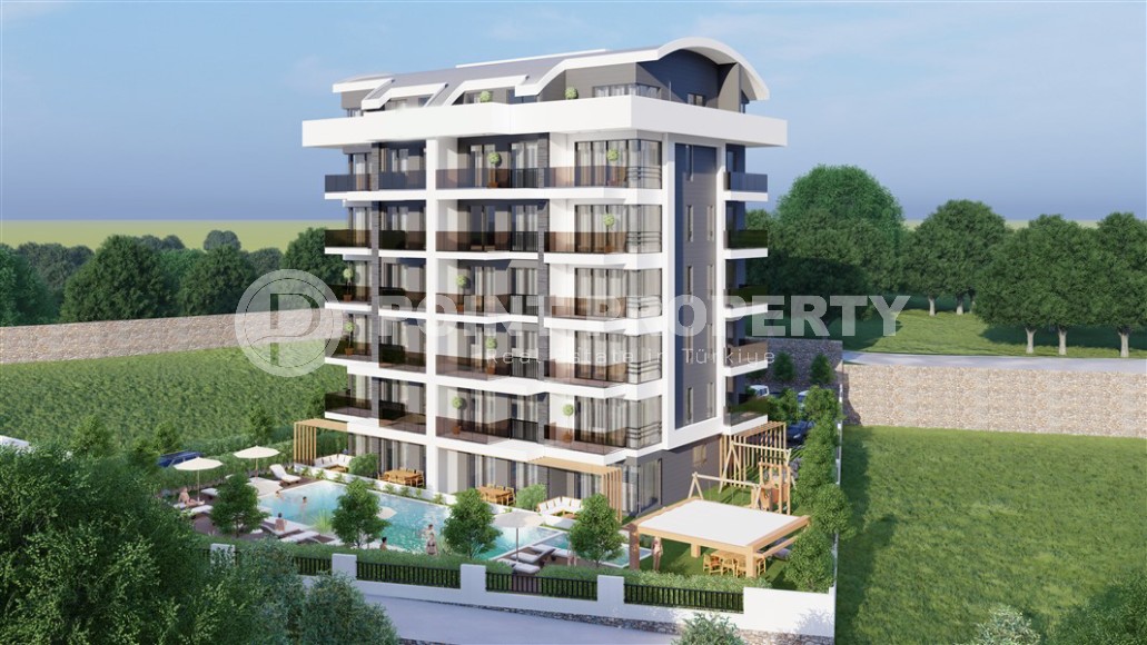 Доступные по цене квартиры с рассрочкой платежа в жилом комплексе на этапе строительства, в зеленом, экологически чистом районе Аланьи - Демирташ-id-7301-фото-1