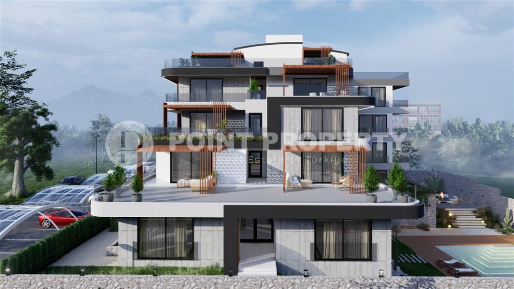 Apartments in a residential complex under construction, in a comfortable area of Antalya - Guzelyurt-id-7370-photo-1