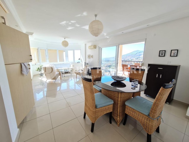 Квартира 2+1 с роскошным панорамным видом на море, в престижном, живописном районе Аланьи - Бекташ-id-7396-фото-1