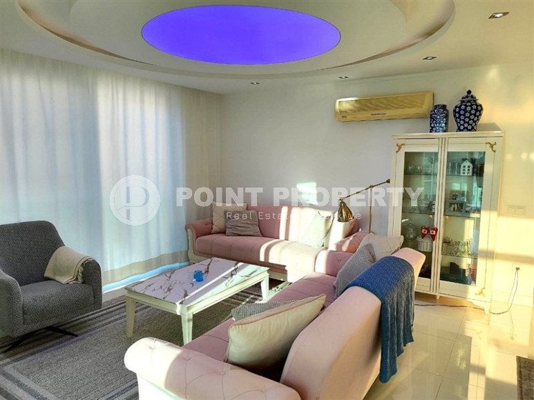Благоустроенная меблированная квартира в 900 метрах от моря, в современном районе Аланьи - Джикджилли-id-7399-фото-1