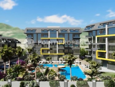 Compact 1+1 apartment in a residential complex under construction, in a promising area of Alanya - Upper Oba-id-7413-photo-1