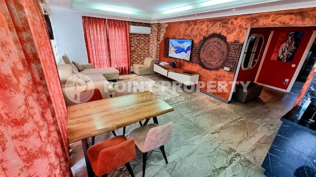 Modern apartment with original design and panoramic sea views, in a comfortable area of Alanya - Cikcilli-id-7436-photo-1