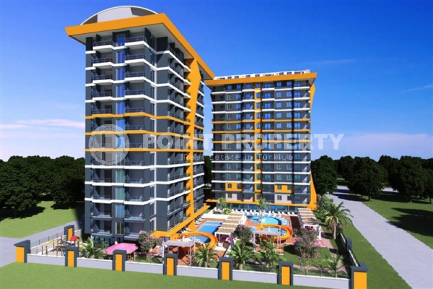 Новая трехкомнатная квартира, 70м², в комплексе премиум класса в 200м от моря в Махмутларе, Алания-id-1578-фото-1