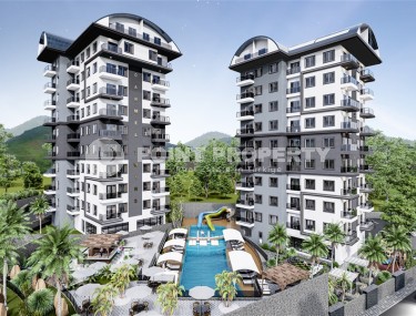 Квартиры и дуплексы в новом 9-этажном жилом комплексе, в курортном районе Аланьи - Авсаллар-id-7575-фото-19