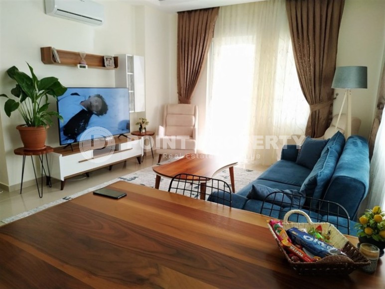 Современная квартира с комфортабельной мебелью и всей необходимой бытовой техникой, в центре популярного района Аланьи - Махмутлар-id-7620-фото-1