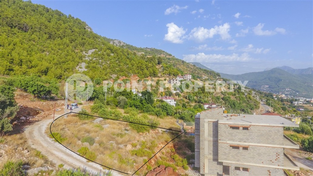 Plot of land for the construction of a villa or townhouse in a green, ecologically clean area of Alanya - Upper Oba-id-7635-photo-1