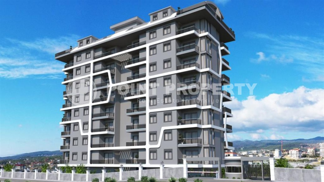 Линейные и двухуровневые квартиры в 8-этажном жилом комплексе на этапе строительства, в новом районе Аланьи - Паяллар-id-7764-photo-1