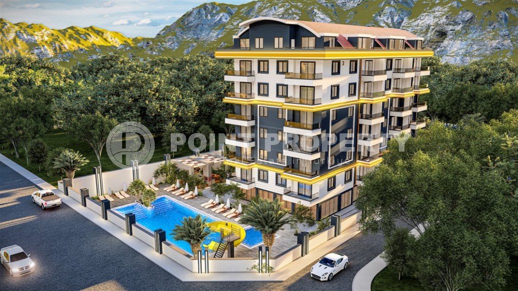 Affordable 1+1 apartment in a residential complex at the final stage of construction, in a green, environmentally friendly area of Alanya - Gazipasa-id-7775-photo-1