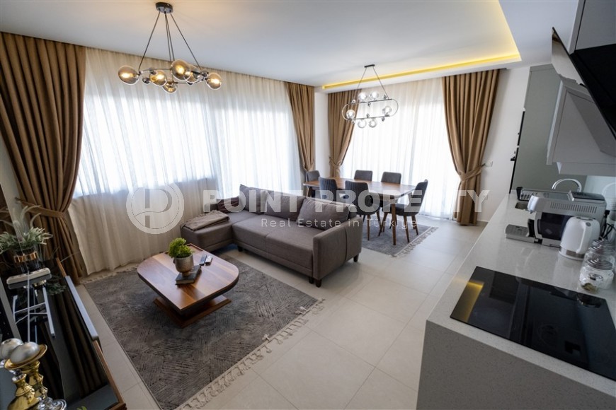 Modern apartment 50 meters from the sea, in the center of the prestigious area of Alanya - Kestel-id-7908-photo-1