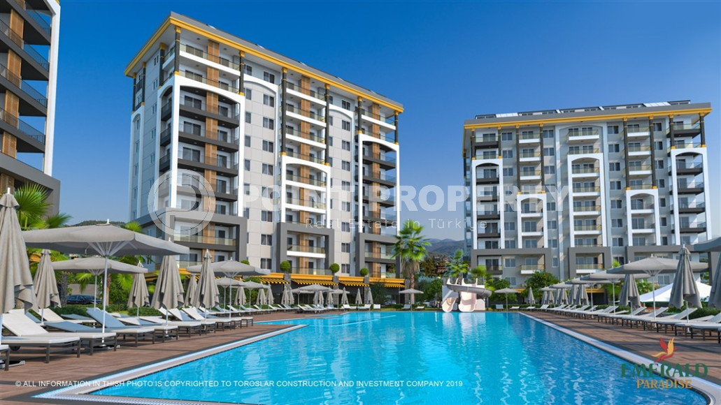 Apartments in a residential complex at the final stage of construction, in a picturesque area of Turkey - Avsallar-id-1005-photo-1