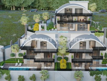 New five-bedroom villa, 300m², with private pool in the elite mountainous area of Alanya Tepe-id-1741-photo-1