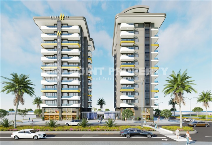 New apartment with two bedrooms, 85m². in a complex under construction in Mahmutlar area, Alanya-id-1747-photo-1