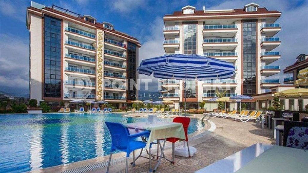 Three-room apartment, 120m², with sea and mountain views in a luxury complex in Cikcilli, Alanya-id-1761-photo-1
