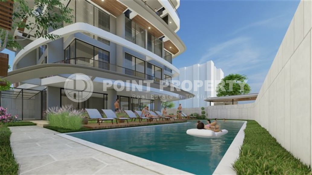 One-bedroom apartment, 58 m², in a new residence with good infrastructure under construction with an excellent location - 150 meters from Cleopatra Beach, Alanya, center-id-1797-photo-1