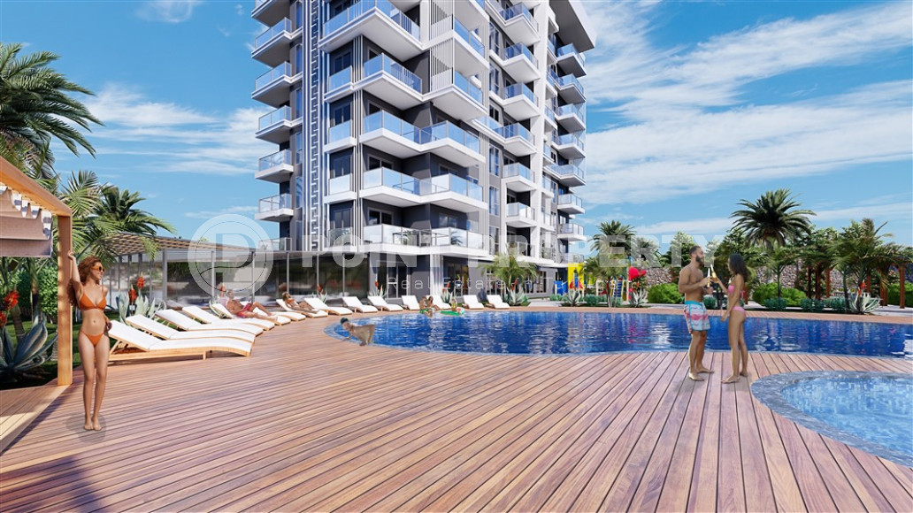 Highly liquid real estate in the actively developing area of Alanya - Payallar. Penthouses 110 m2 by the sea.-id-1122-photo-1