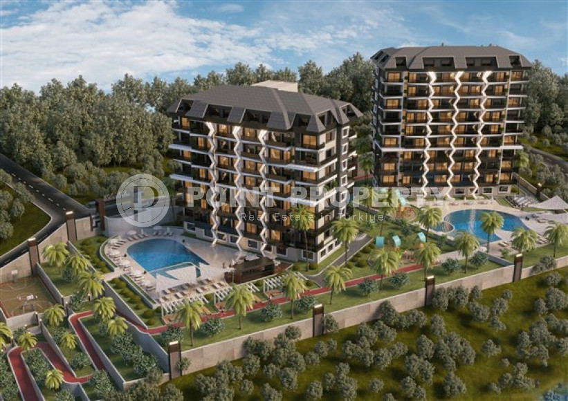 Apartments 1+1, 65m² in a premium complex under construction, in Avsallar, Alanya-id-2053-photo-1